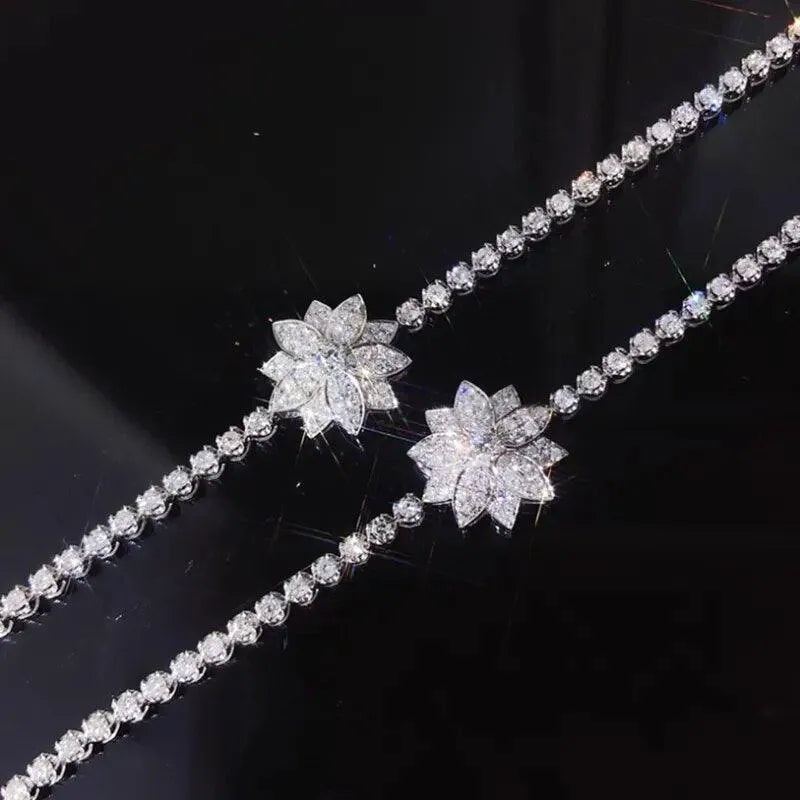 18K White Gold Ring with 1.5 Carat Natural Diamond - Wedding Engagement Anniversary Bracelet for Women - Perfect for Proposals, Anniversaries & Special Occasions
