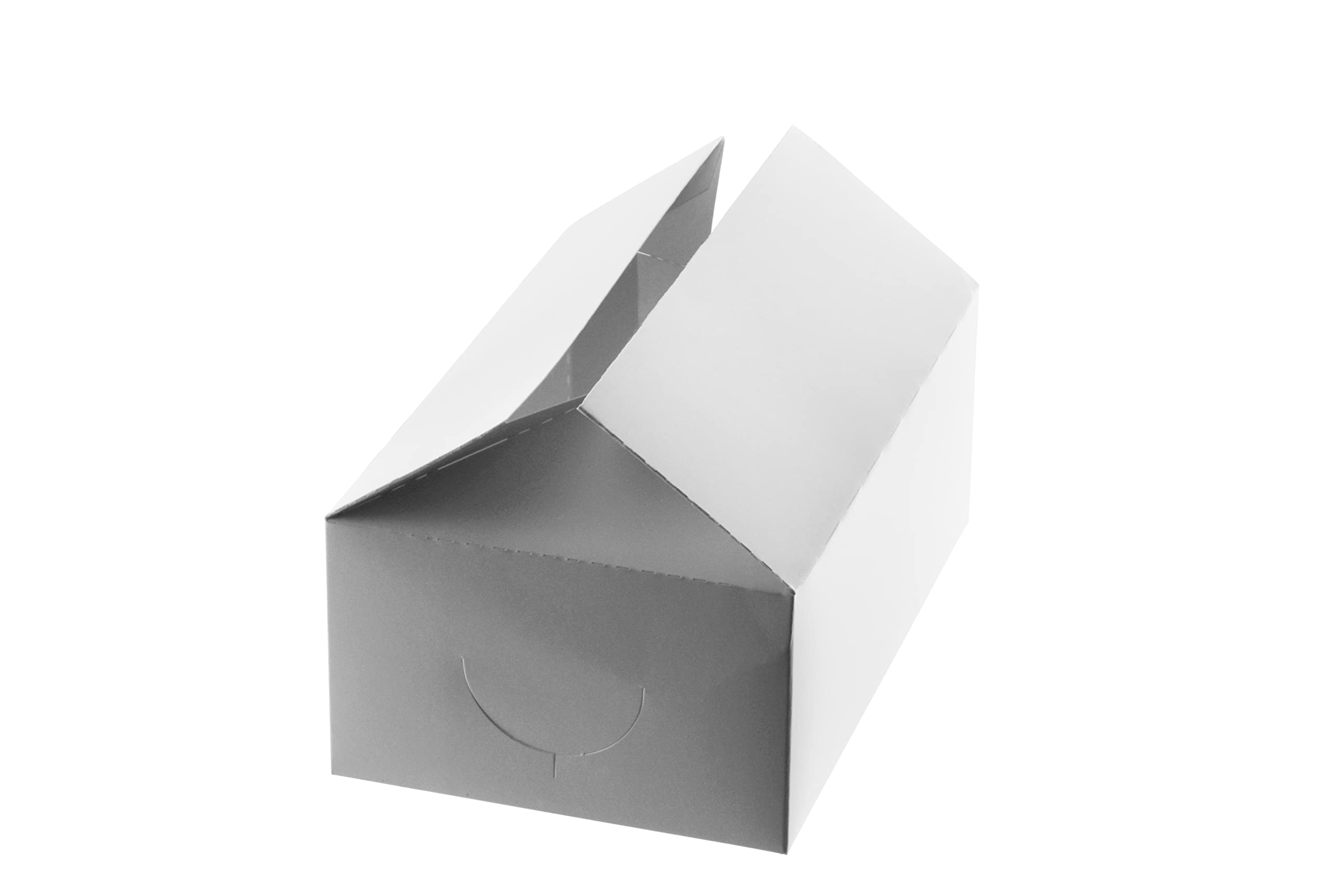 500 Pack White Treat Flat Gift Boxes 7x4x3 Inches - Bulk Paper Snack Boxes for Bakery, Party Favors, Weddings & Baby Showers - Eco-Friendly Restaurant To-Go Boxes for Candy, Cookies & Small Gifts