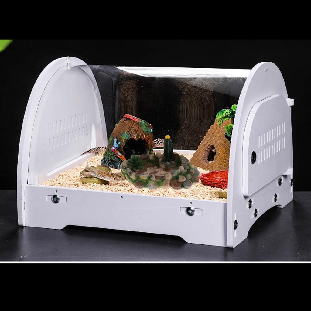 SECRET DESIRE Reptile Water Dish & Food Bowl - Heavy Stone Tray for Lizards, Tortoises, Snakes - Perfect Feeding Plate for Terrariums & Reptile Habitats (Use for Water, Food, or Decoration in Reptile Enclosures)