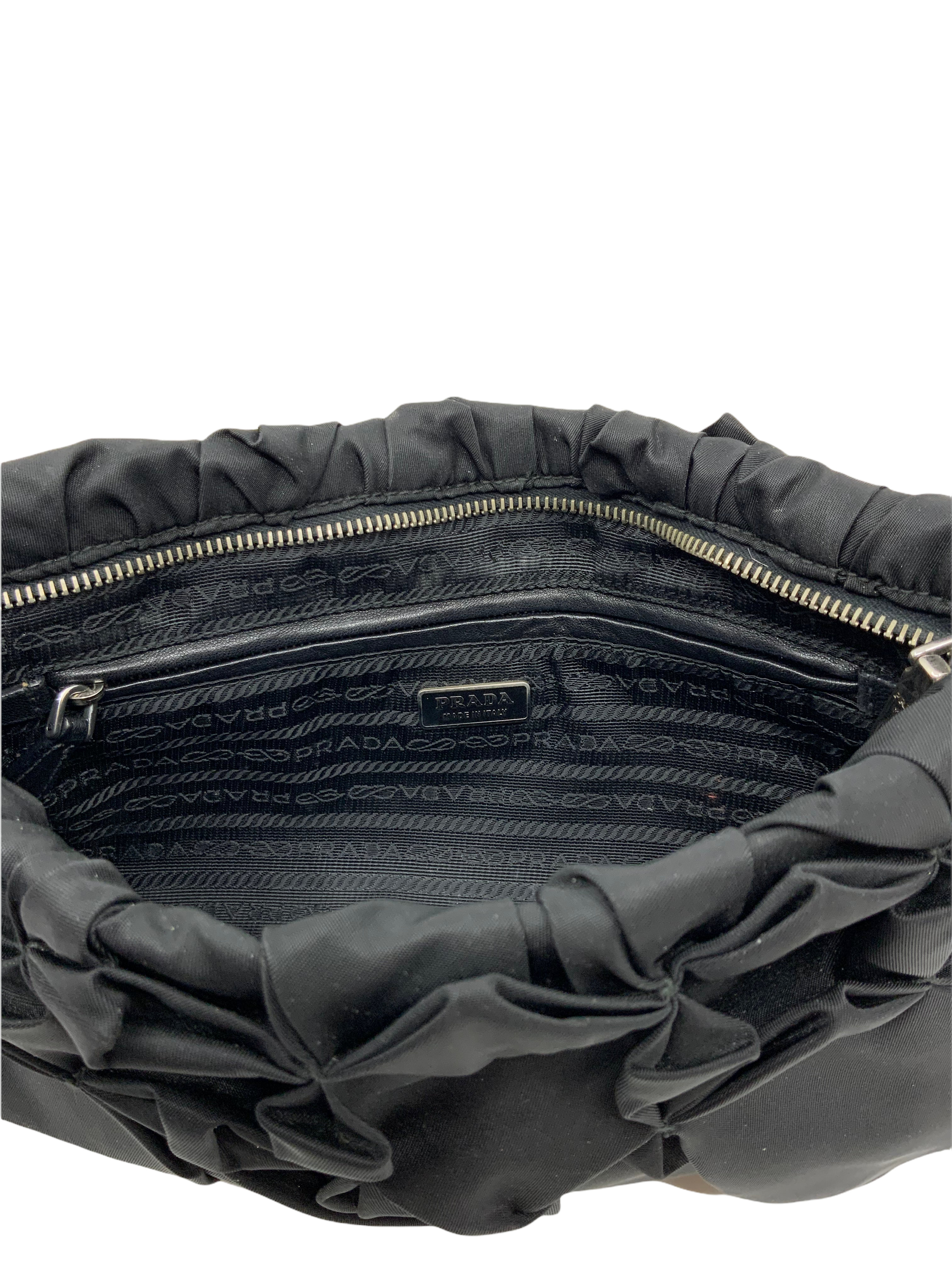 Prada Origami Pleated Large Clutch Bag in Tesutto Nylon - Elegant Evening Purse for Women, Perfect for Parties, Weddings & Special Occasions