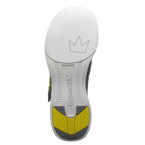 Brunswick Men's Slingshot Grey & Yellow Bowling Shoes - Lightweight & Comfortable for League Play & Tournaments
