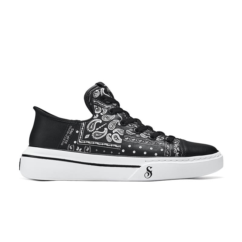 SNOOP DOGG Slip-On Sneakers - SNOOP ONE 251017/BKW - Comfortable Casual Shoes for Men, Streetwear Fashion, Everyday Wear & Hip Hop Style