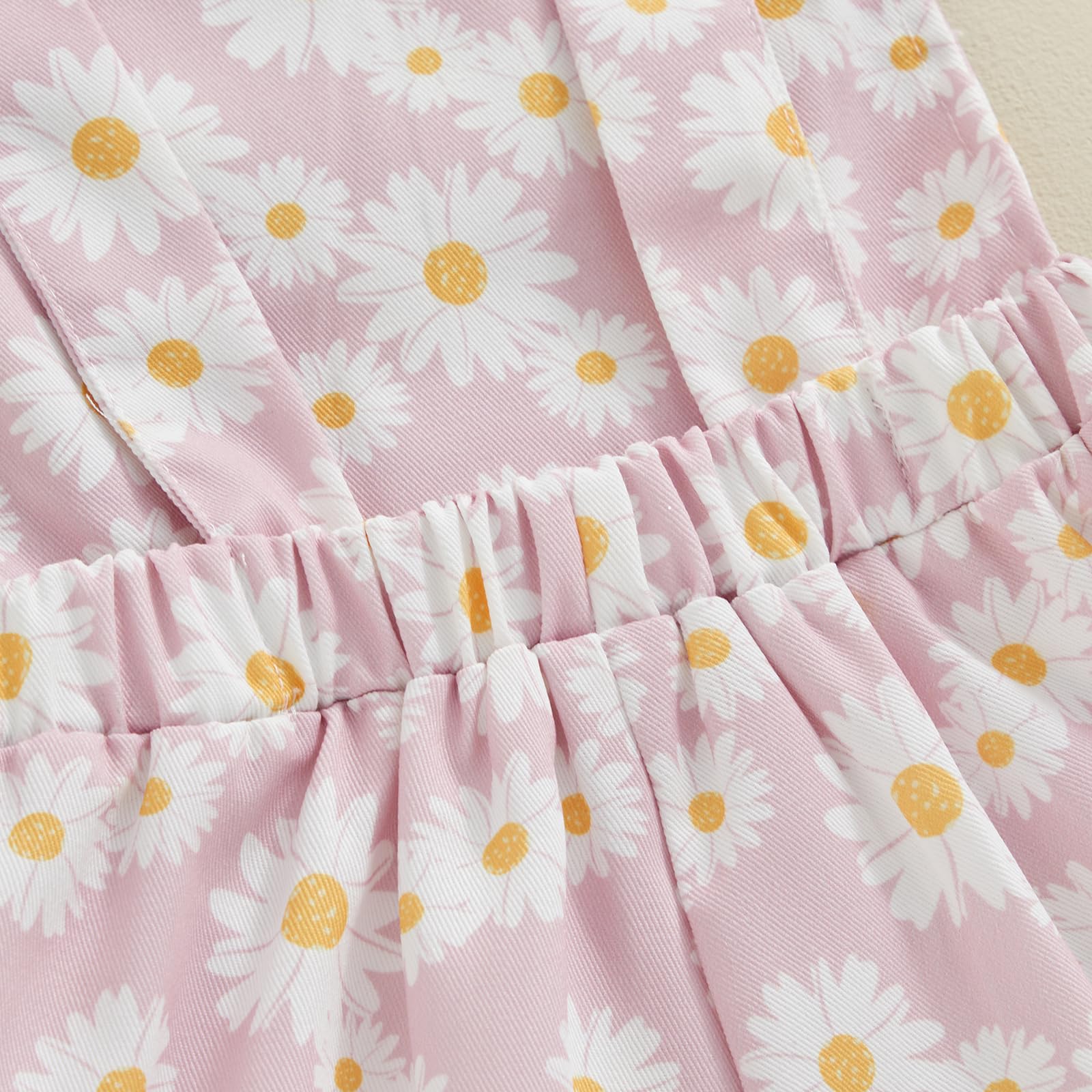 Sunflower Overalls for Toddler Girls - Sleeveless Daisy Jumpsuit & Floral Bodysuit - Summer Baby Clothes for Playdates, Beach Trips, and Outdoor Adventures