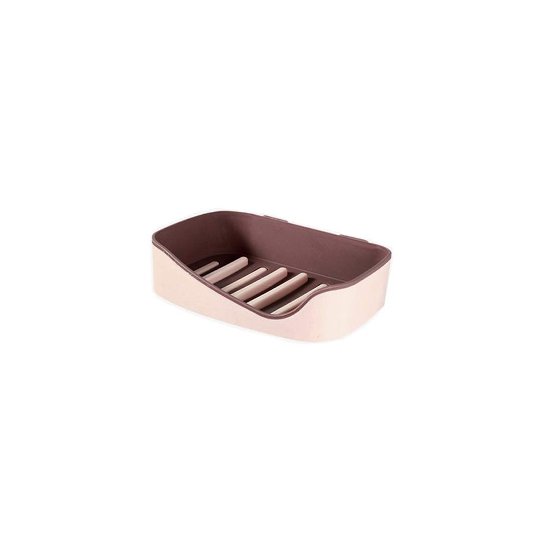 Qing Hui Soap Dish with Drainage - Soap Holder Box for Bathroom, Shower, Travel & Camping - Red Soap Container for Home Storage & Gift Giving