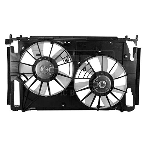 PF31041 Dual Radiator and Condenser Fan Assembly - High Performance Cooling System for Cars, Trucks & SUVs - Perfect for Engine Overheating Prevention & AC System Maintenance