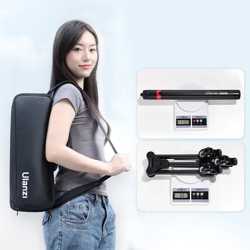 Ulanzi AT-03 Professional Portable Tripod with Dolly Kit - Perfect for Vlogging, Photography, and Video Shooting On-The-Go