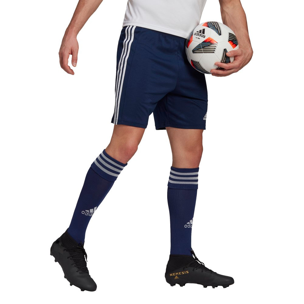 Adidas Youth Squadra 21 Athletic Shorts for Boys - Navy/White - Comfortable Sports Shorts for Running, Basketball & Gym Workouts