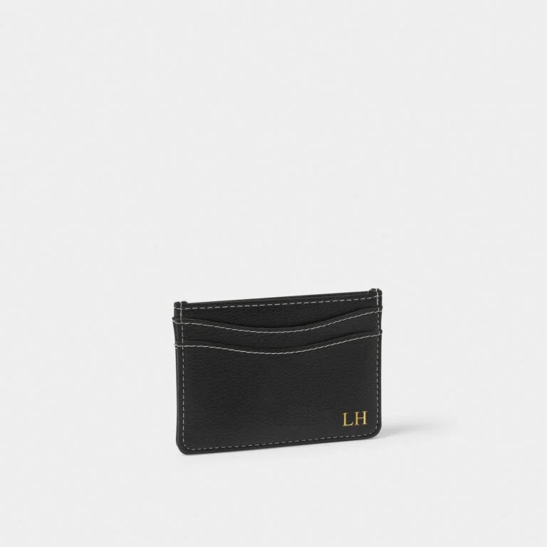 Katie Loxton Perri Card Holder - Slim RFID Blocking Wallet for Credit Cards & ID - Perfect for Travel, Work, and Everyday Use (Black)