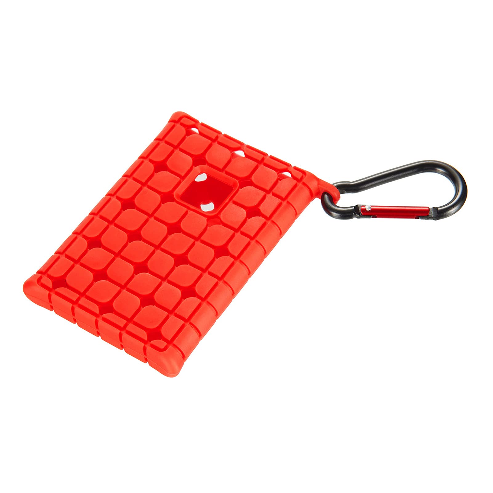 Samsung T7 Touch SSD Hard Drive Protective Case - Soft Silicone Anti-Shock Cover with Carrying Handle, Red | Shockproof Storage for Travel, Office & Data Backup