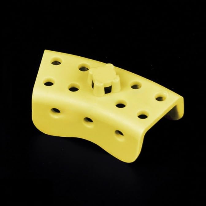 25-Pack Dental Mini Impression Trays for Crown & Bridge - Micro-Tray Quadrant Impressions (Yellow) - Perfect for Dentists, Orthodontists & Dental Labs