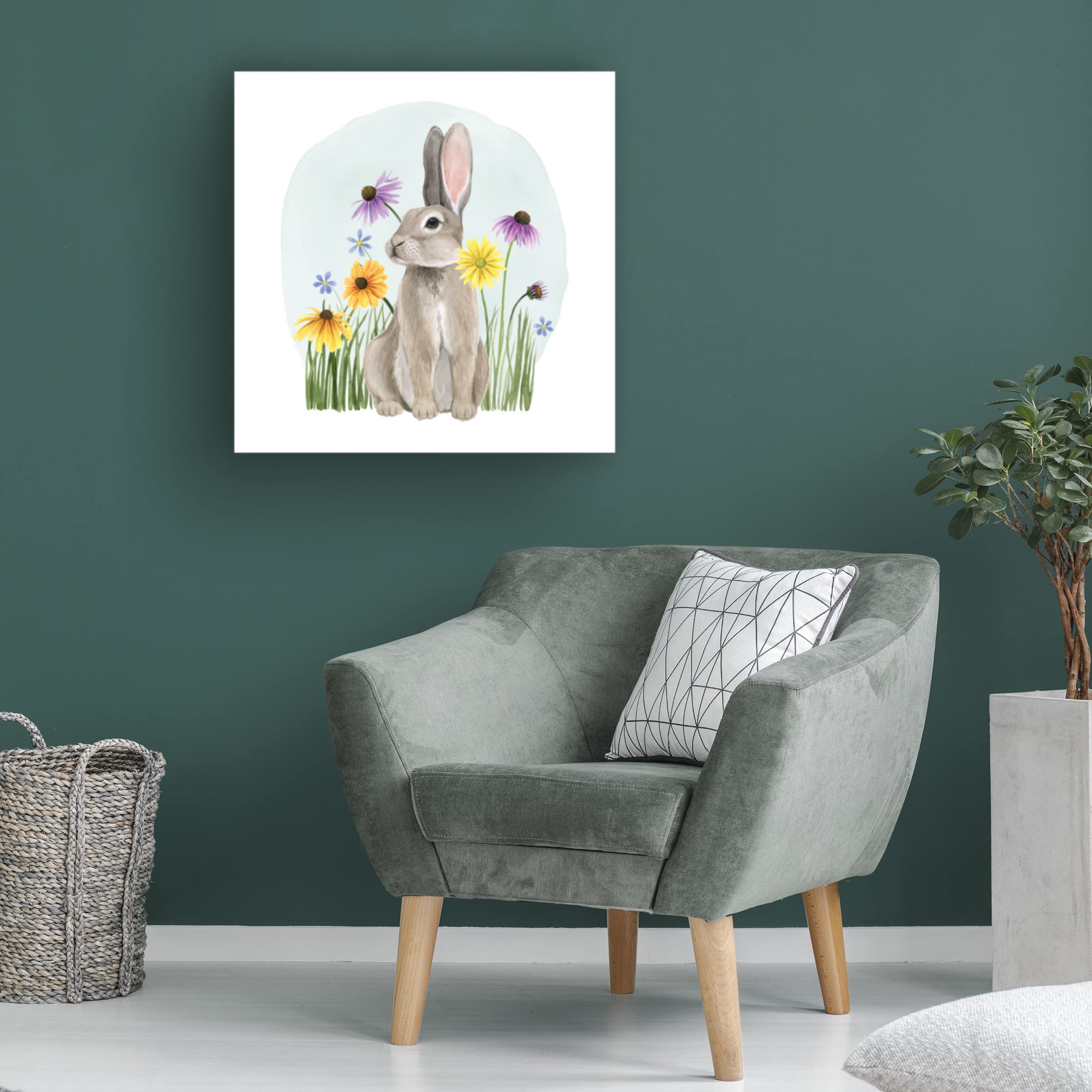 Grace Popp 'Wild Woodland III' Canvas Wall Art - Handmade Nature Landscape Painting for Living Room, Bedroom & Office Decor