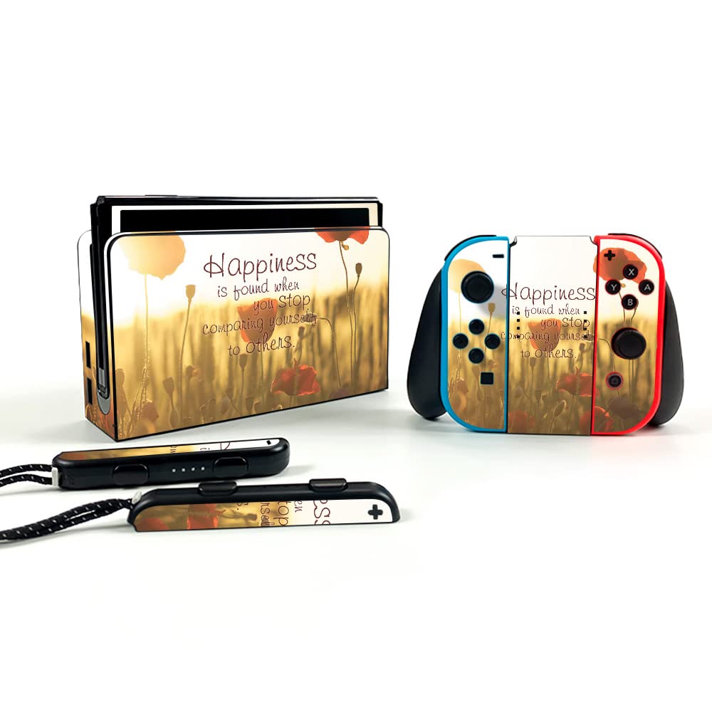 MightySkins Protective Vinyl Decal Wrap Cover for Nintendo Switch OLED - Durable, Customizable Skin with Easy Application | Made in USA | Perfect for Gaming Enthusiasts & Personalization Lovers