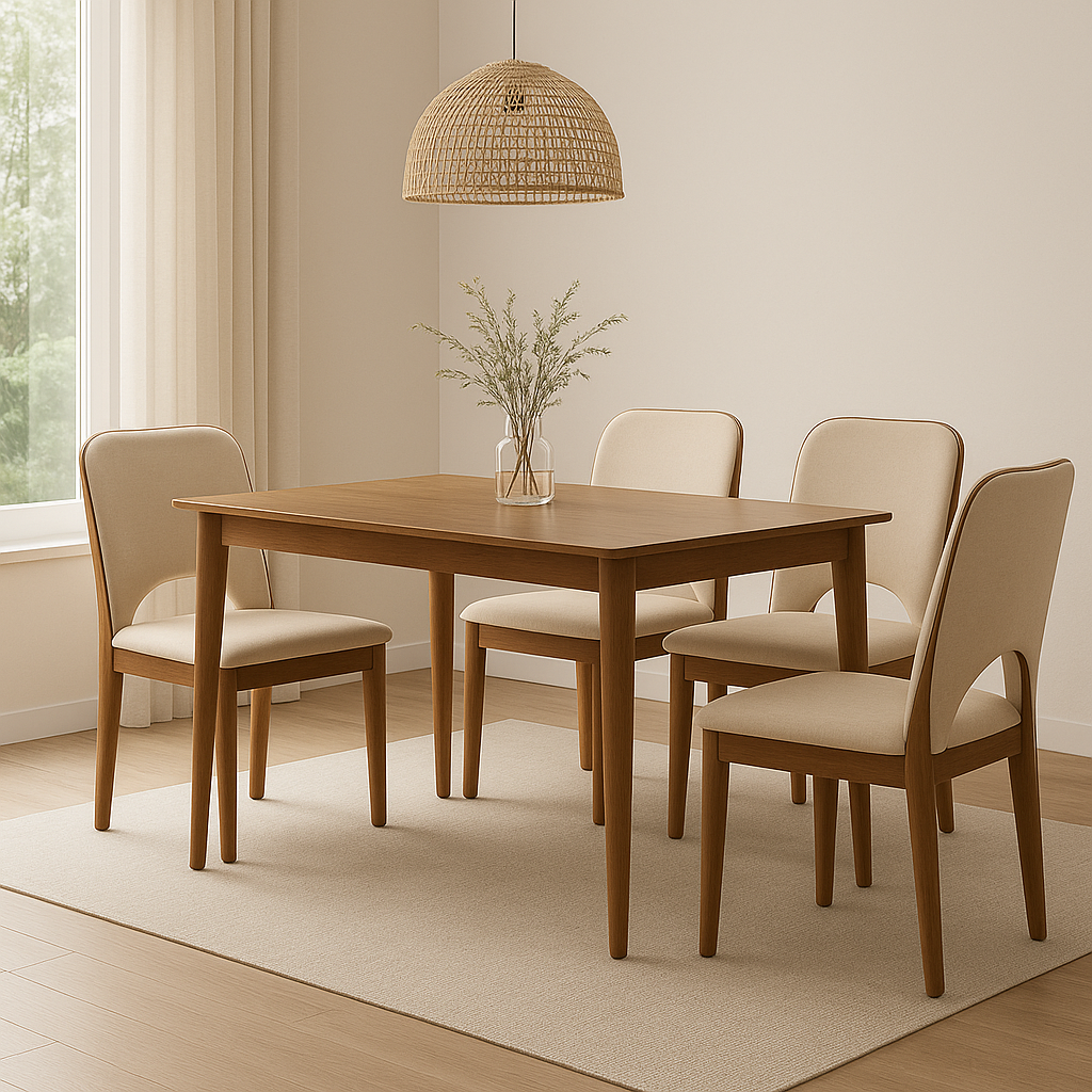 Juna Fabric Dining Chair - Modern Upholstered Seat for Kitchen, Dining Room & Office - Comfortable & Stylish Home Furniture