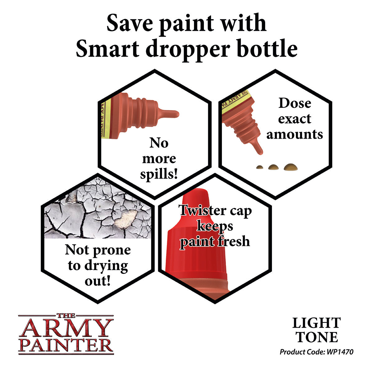 Warpaints Washes: Light Tone - Premium Miniature Paint for Warhammer & Tabletop Gaming - Perfect for Shading & Detailing Miniatures