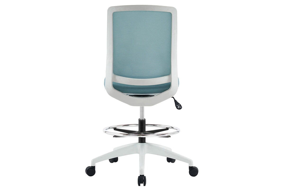 Finch Ergonomic Mesh Drafting Chair - Adjustable Height Office Chair with Lumbar Support for Architects, Designers & Artists - Perfect for Home Office, Studio & Workspace