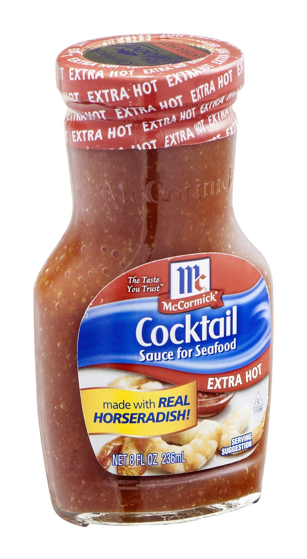 Golden Dipt Extra Hot Cocktail Sauce - 8 Oz (Pack of 12) | Spicy Seafood Dipping Sauce for Shrimp, Crab & Oysters | Perfect for Parties, BBQs & Seafood Lovers