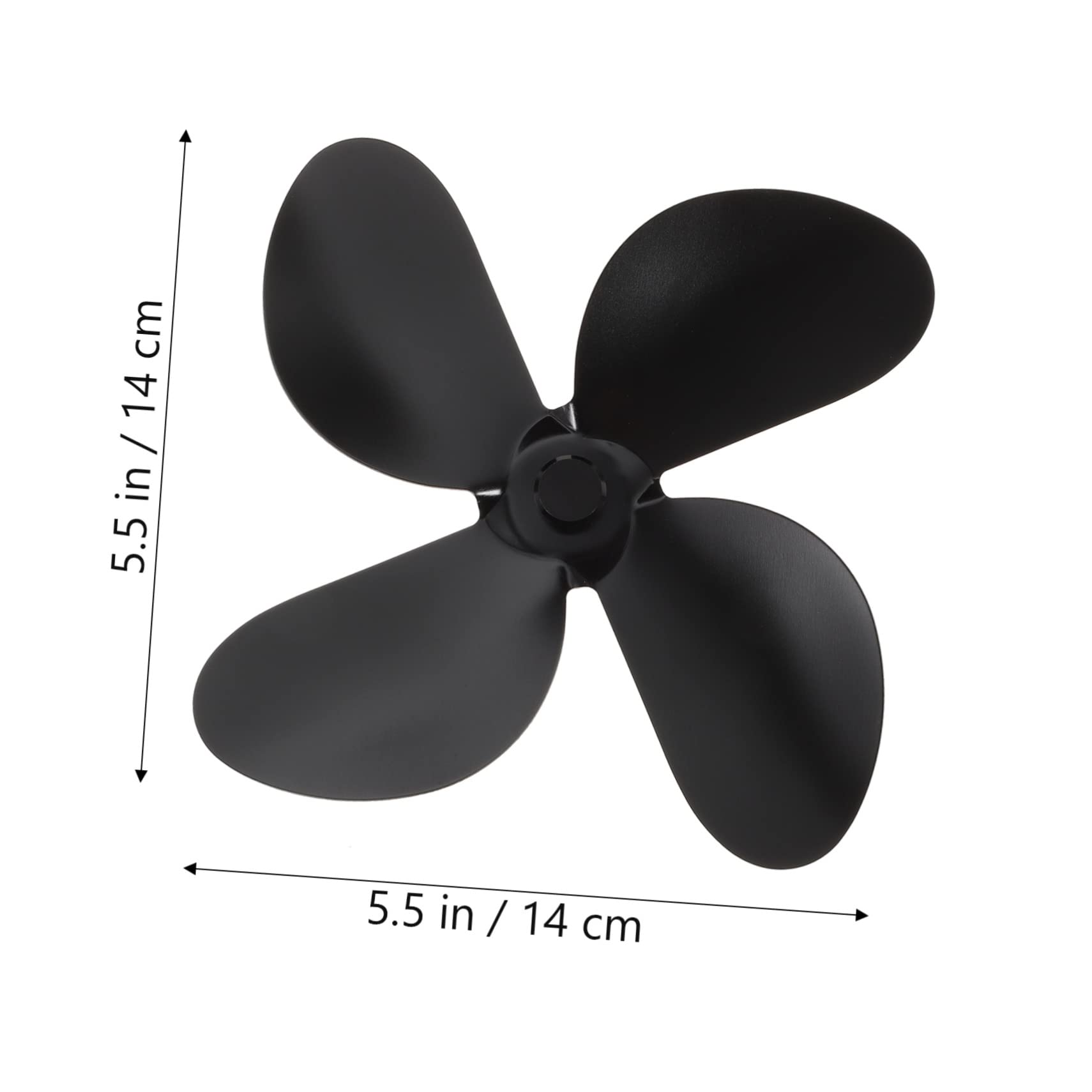 BUTIFULSIC Black Vertical Stove Fan Blades - Heat Powered Fireplace Fan Replacement Parts for Wood Stove, Outdoor Furnace & Ceiling Ventilation - Perfect for Home Heating & Energy Efficiency
