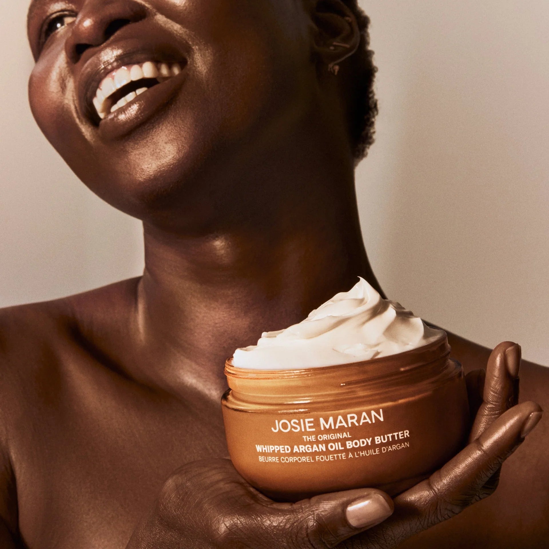 Josie Maran Whipped Argan Oil Body Butter - Ultra Hydrating Moisturizing Cream for Dry Skin, Natural & Organic Skincare - Perfect for Daily Use, After Shower & Nighttime Routine