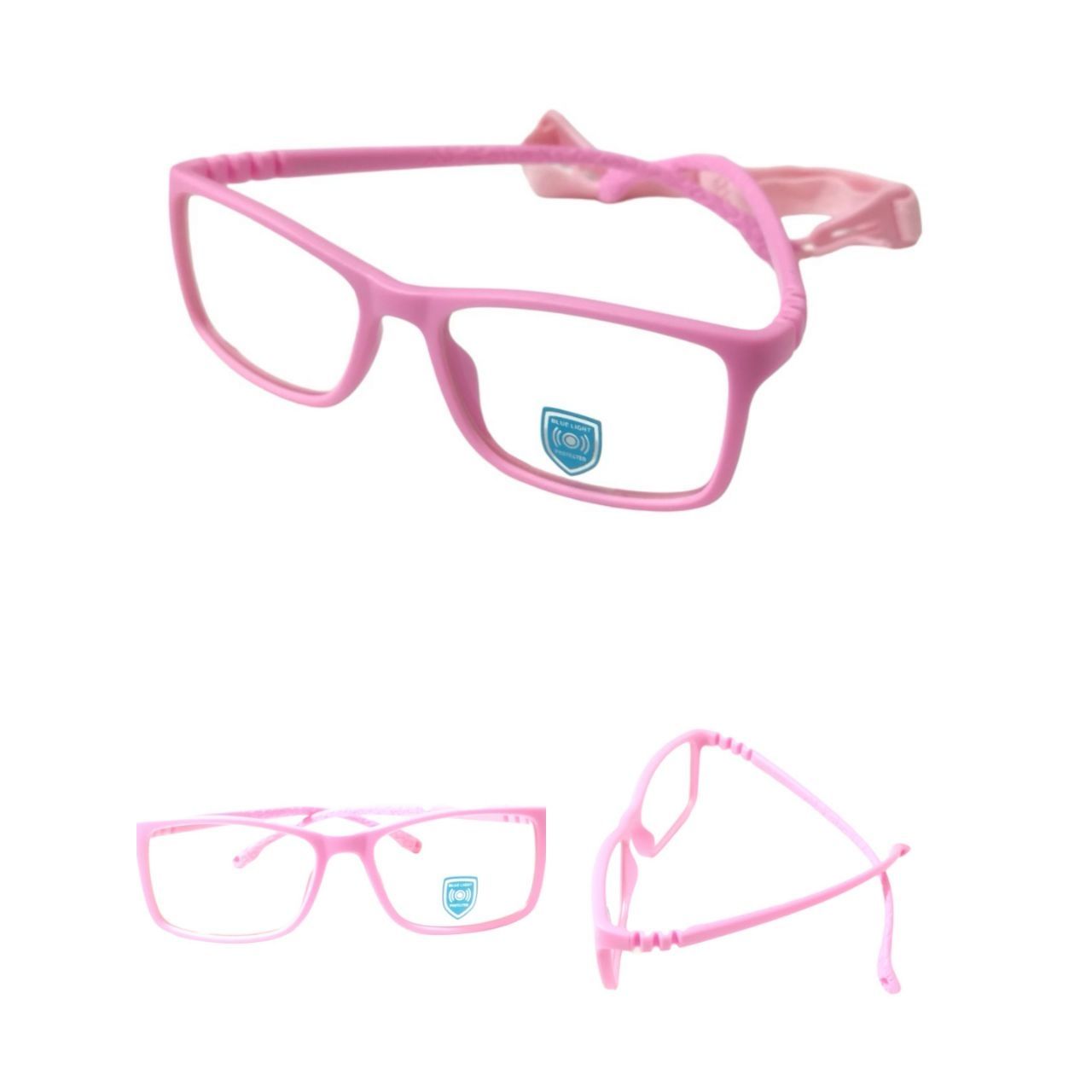 Pink Unbreakable Kids Flexible Glasses for Ages 4-7 Years - Perfect for School, Sports & Outdoor Activities