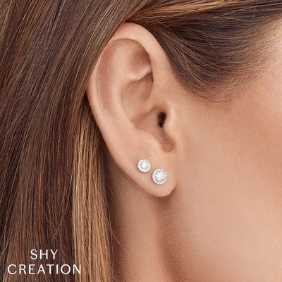 0.24CT Diamond Stud Earrings for Women - 14K White Gold Princess Cut Diamond Earrings | Perfect for Weddings, Anniversaries & Everyday Elegance