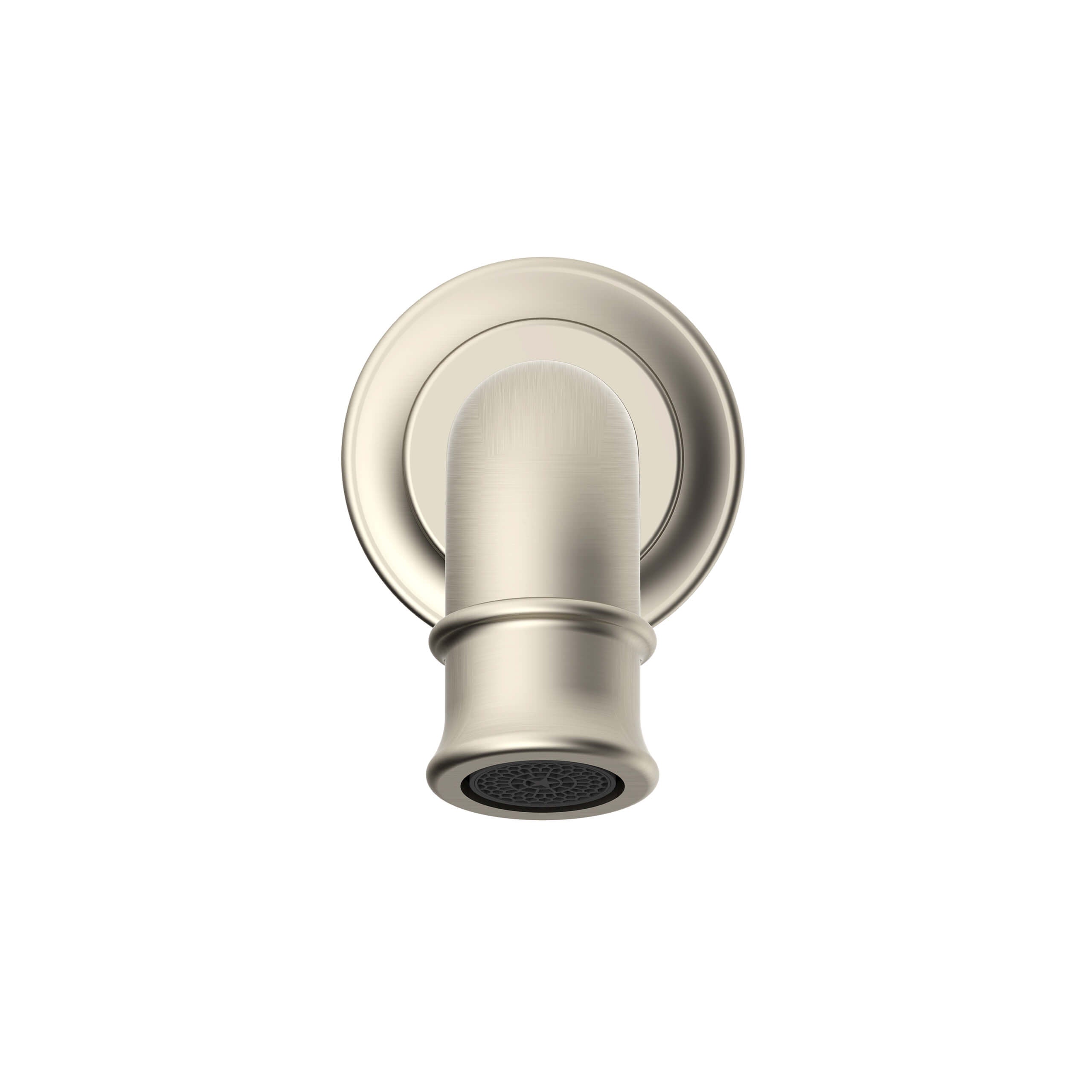 Eternal Wall Spout Faucet - Brushed Nickel Finish for Bathroom & Kitchen Sink - Modern Water Spout for Home & Commercial Use