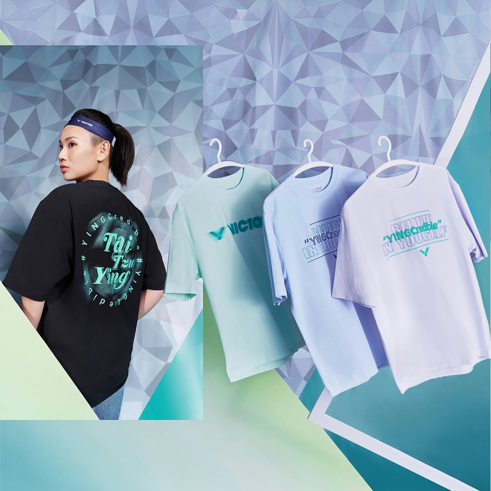 Victor Tai Tzu Ying Women's T-Shirt T51003TTY - Tiffany Blue Athletic Tennis Badminton Sports Top for Training & Casual Wear