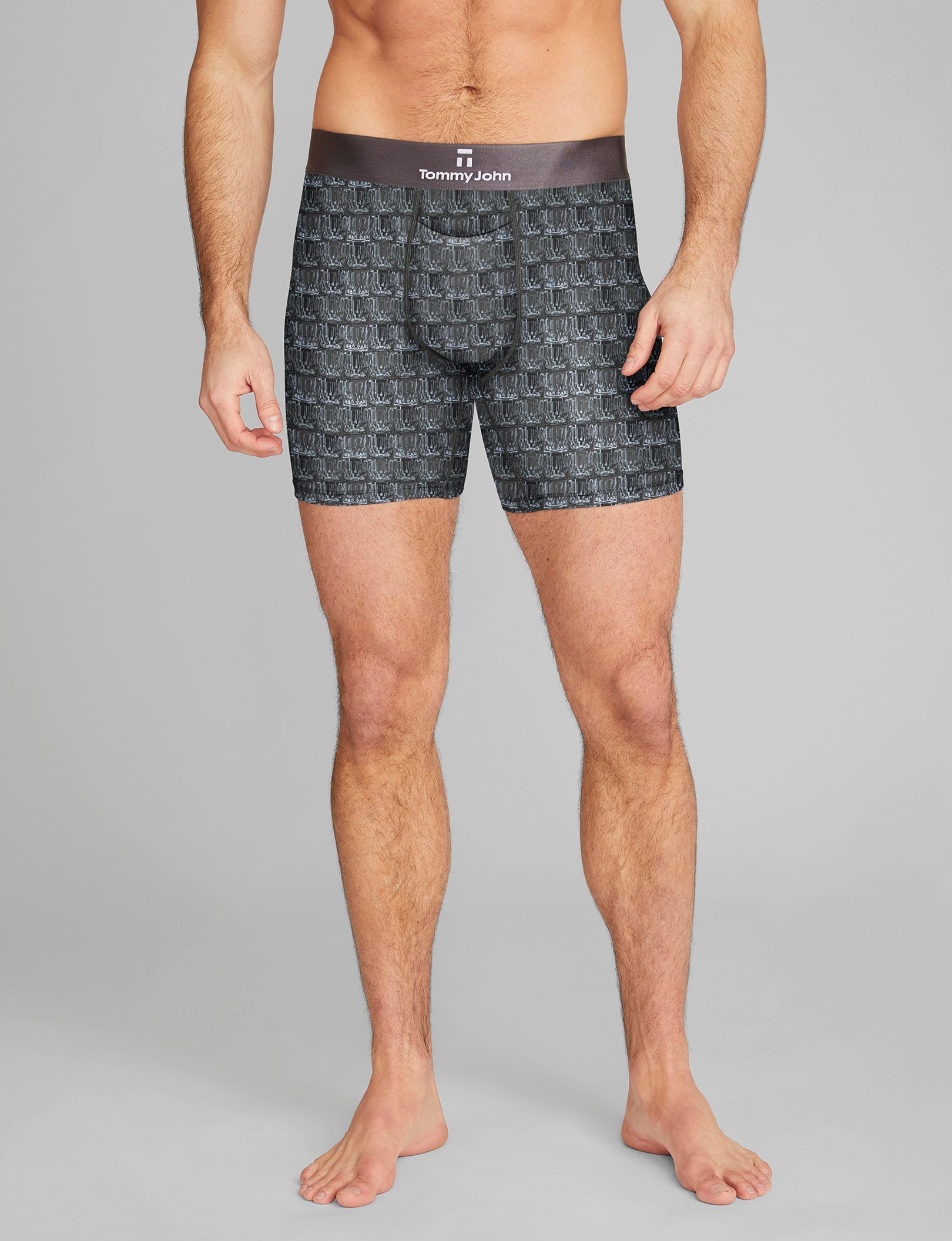 Second Skin Mid-Length Boxer Briefs - 6 Pack | Ultra Soft, Breathable Men's Underwear for All-Day Comfort | Perfect for Workouts, Travel & Everyday Wear