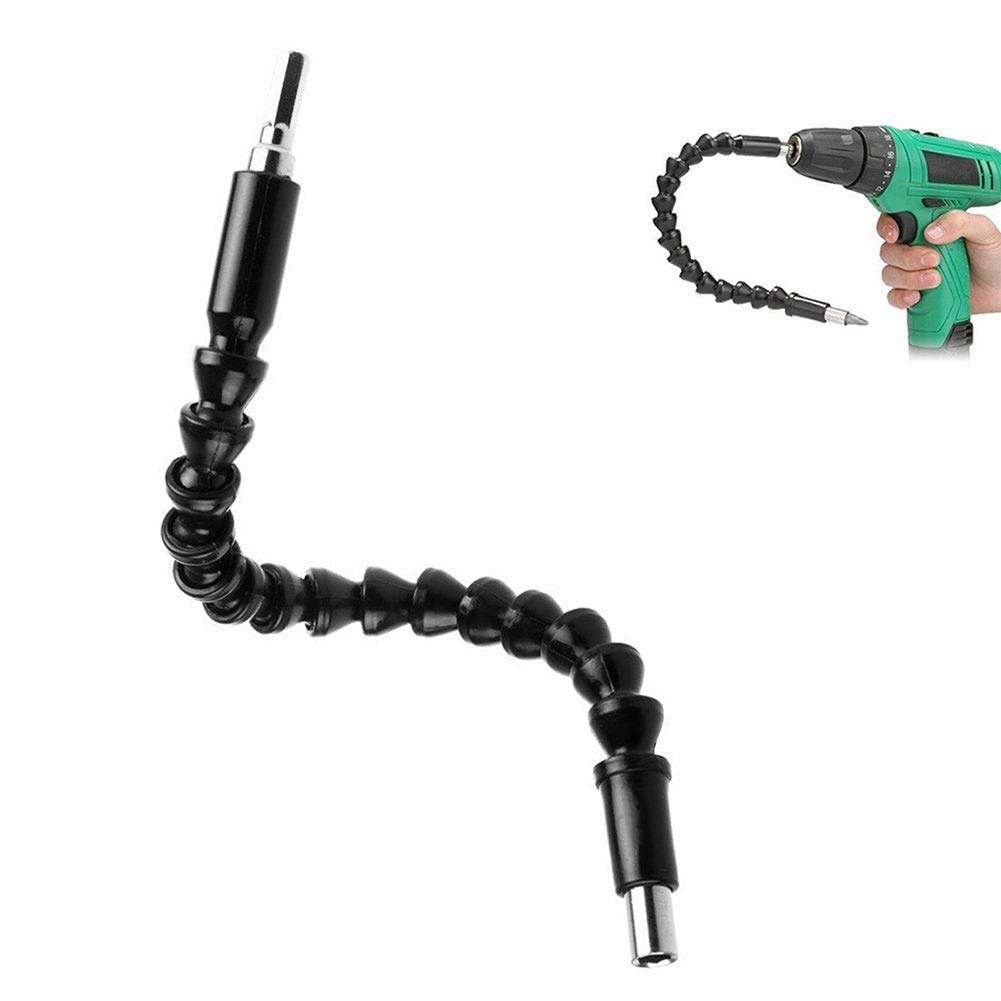 11.6 Inch Flexible Drill Bit Extension - Magnetic Hex Screwdriver Adapter with 1/4