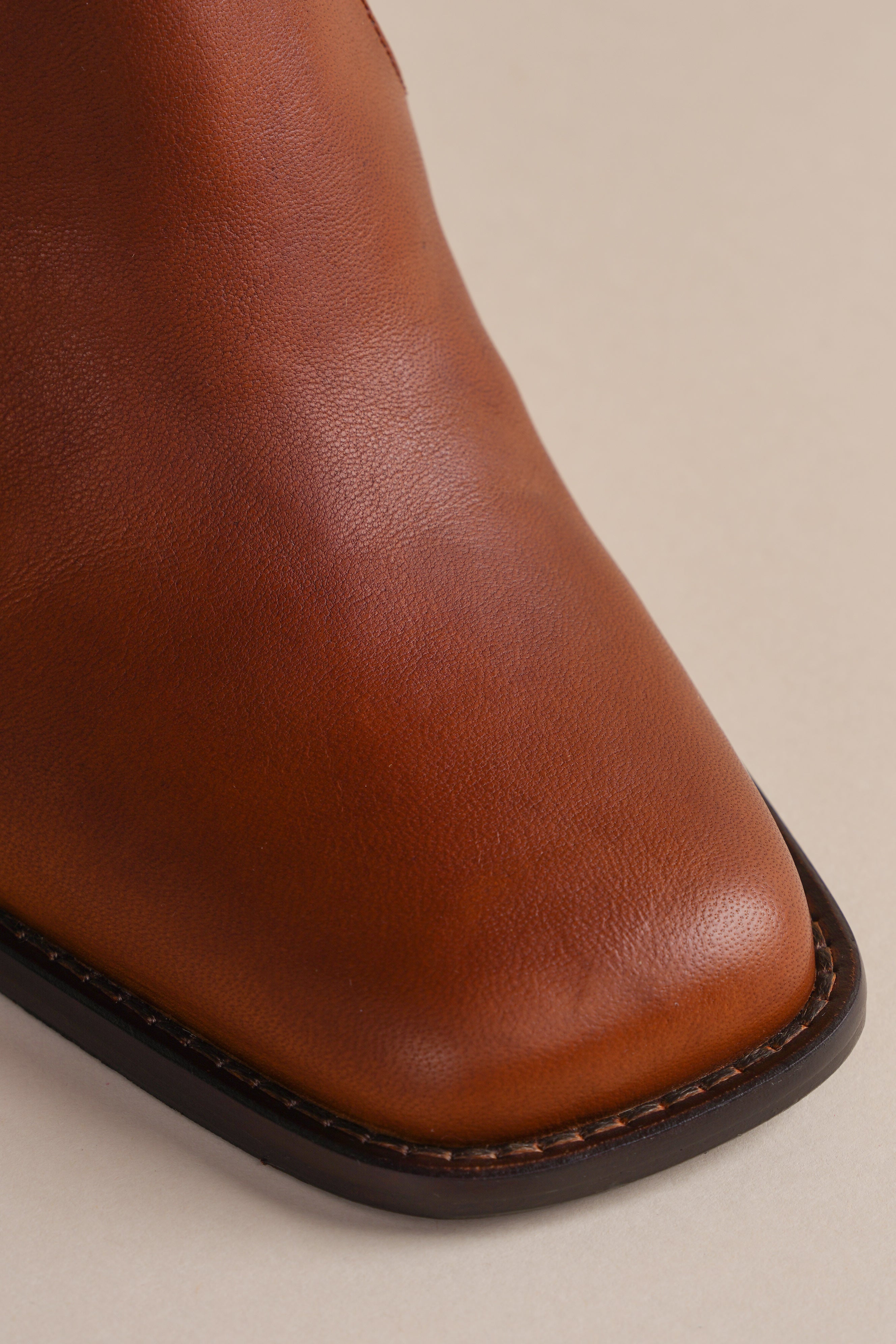 Lauryn Boot in Caramel - Women's Ankle Boots with Chunky Heel | Comfortable & Stylish Fall & Winter Shoes for Casual Outfits, Work & Date Night