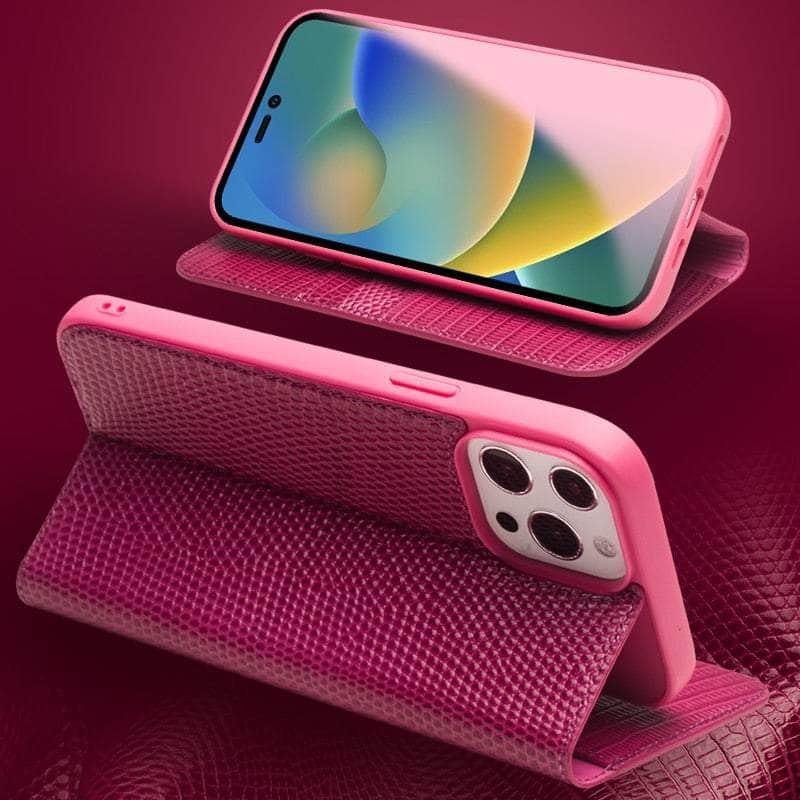 Genuine Leather iPhone 14 Pro Wallet Case with Card Holder - Slim Protective Cover for Credit Cards & ID - Perfect for Business, Travel and Everyday Use