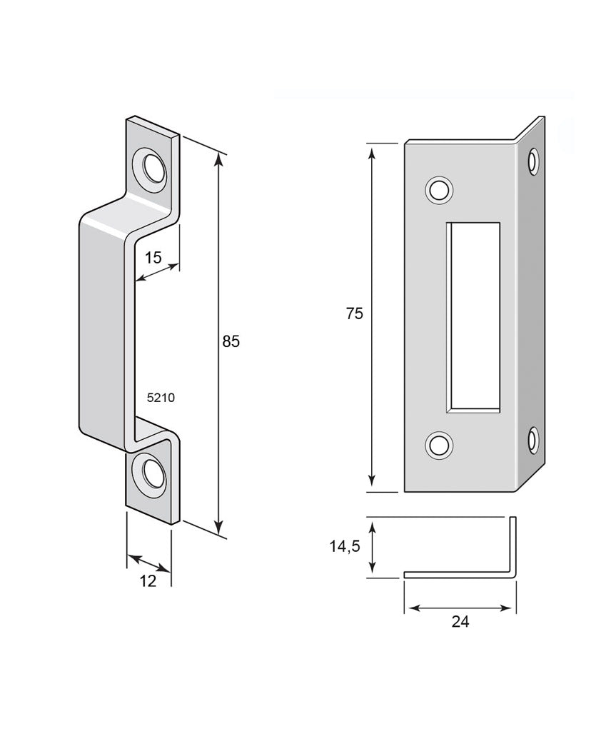 Kammarlås FA Stenman 2 - High-Qurity Cabinet Lock - Secure Drawers, Cabinets & Furniture for Home, Office & Storage Use