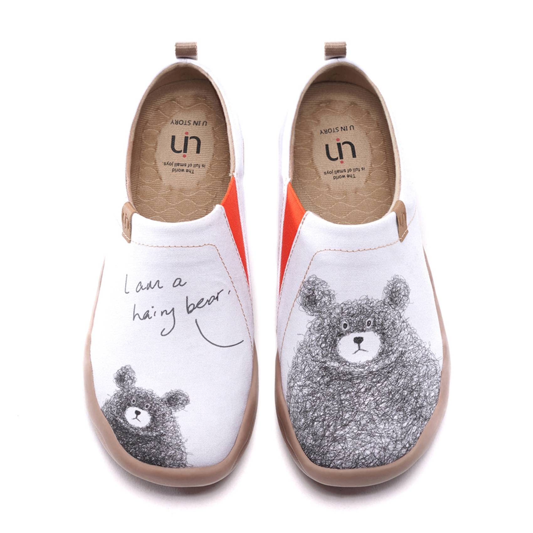 UIN Women's Slip On Sneakers - Comfortable Knit Loafers with Artistic Paint Design - Soft Casual Walking Shoes for Women | Perfect for Work, Travel & Everyday Wear