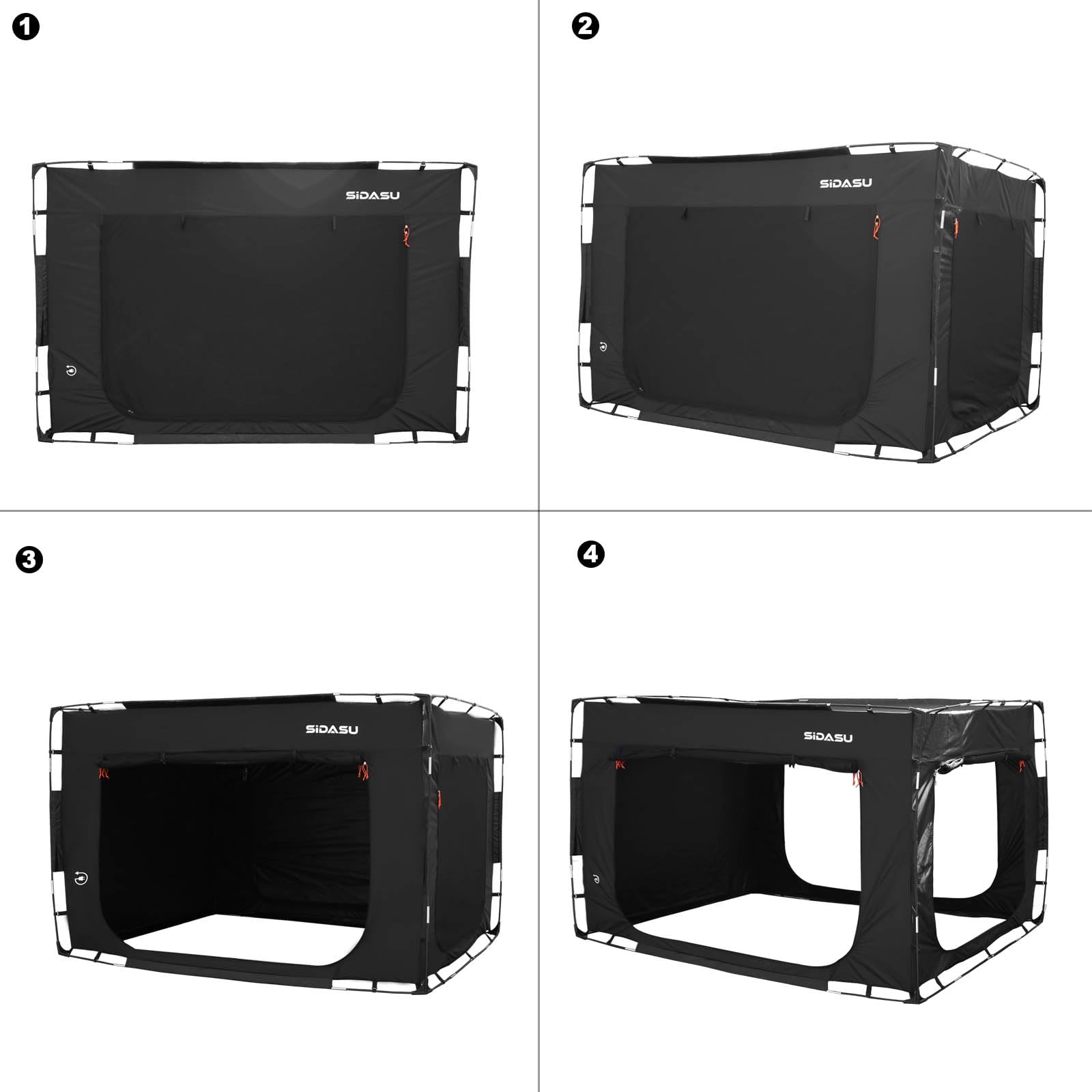 Portable Bed Tent for Kids & Adults - Full Size Sleeping Canopy with 3 Doors - Indoor Privacy Space for Autism & Camping