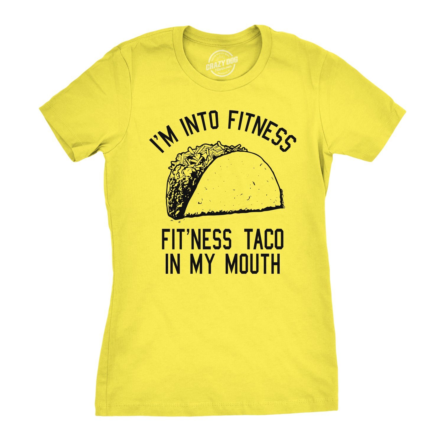 Funny Women's Fitness Taco Gym T-Shirt - Cool Humor Graphic Muscle Tee for Workout & Gym - Perfect for Yoga, Running & Weightlifting
