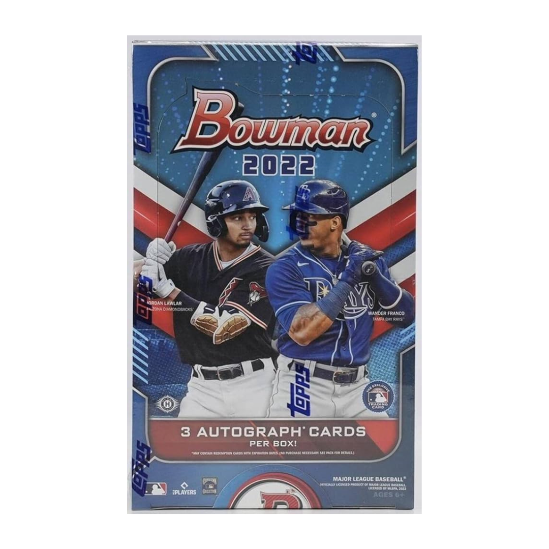 2022 Bowman Hobby Jumbo Baseball Card Box - MLB Trading Cards Collection for Sports Fans & Collectors - Perfect for Trading, Collecting, and Displaying in Your Home or Office