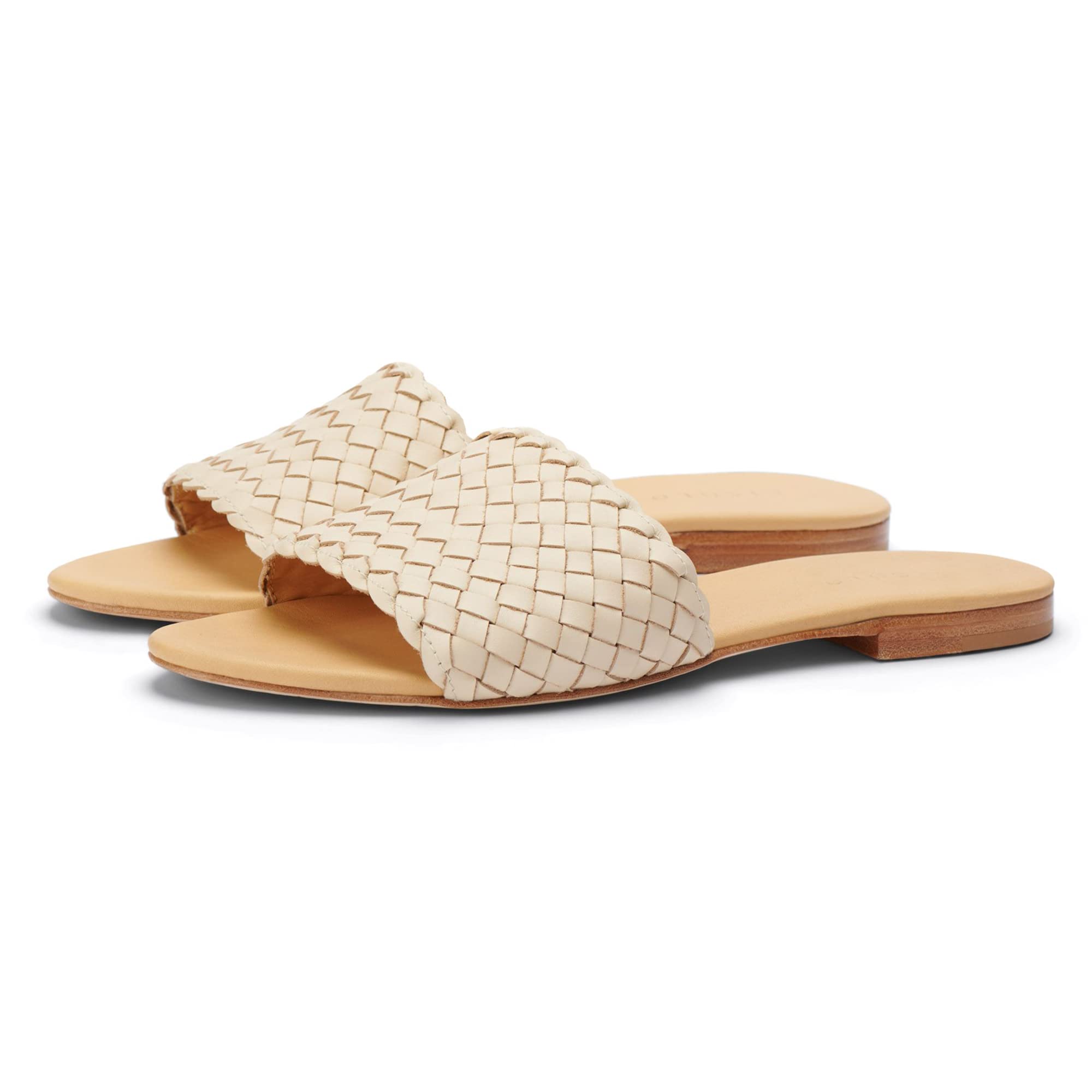 Nisolo Isla Woven Slides for Women - Comfortable Summer Sandals, Elegant Dressy Slippers, Cute Casual Shoes | Perfect for Beach, Vacation, Wedding & Everyday Wear