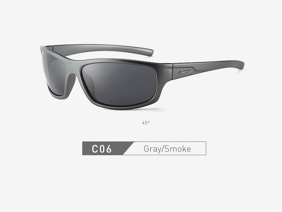 20/20 Polarized Square Sunglasses for Men - UV Protection, Anti-Glare, Lightweight & Durable - Perfect for Driving, Fishing, and Outdoor Activities