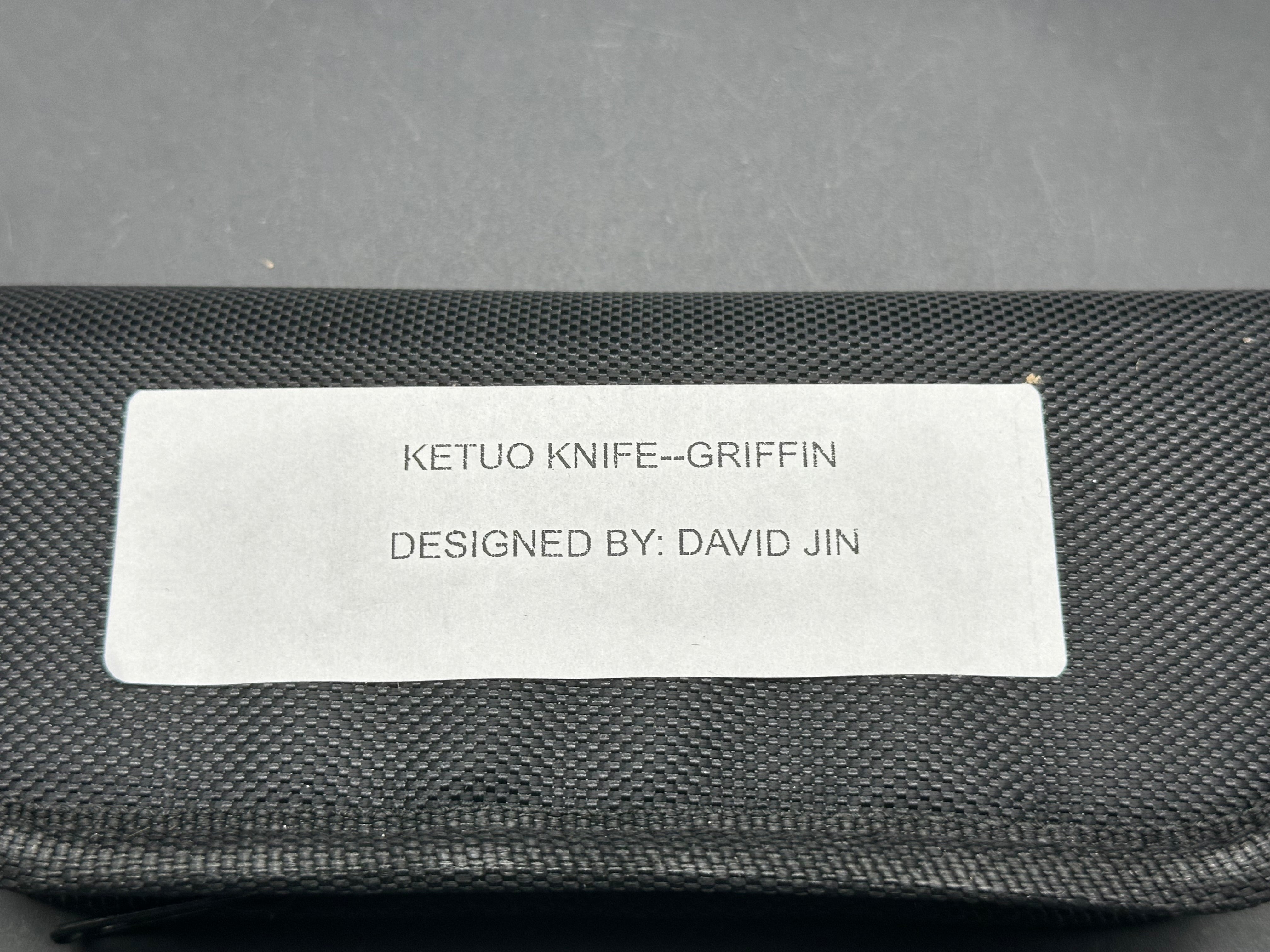 KETUO USA GRIFFIN V1 Liner Lock Folding Knife - Titanium Handle with Forged Carbon Fiber Inlay, M390 Steel Blade | EDC, Outdoor, Camping, Survival Gear