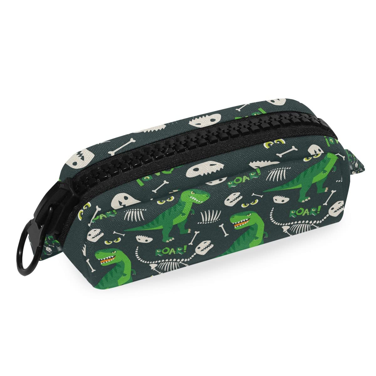 Dinosaur Pencil Case with Zipper - Cute School Pouch for Boys & Girls - Stationery Organizer for School, Office & Work - Perfect for Students, Homework & Art Supplies Storage