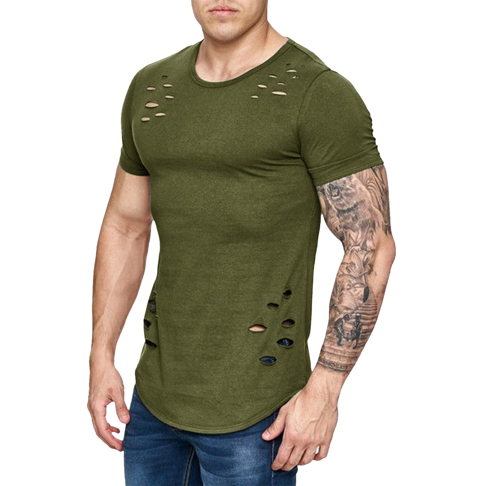 Men's Plus Size Button Down Casual Shirt - Cool & Comfortable T-Shirt Tops for Everyday Wear | Perfect for Work, Outings & Relaxation