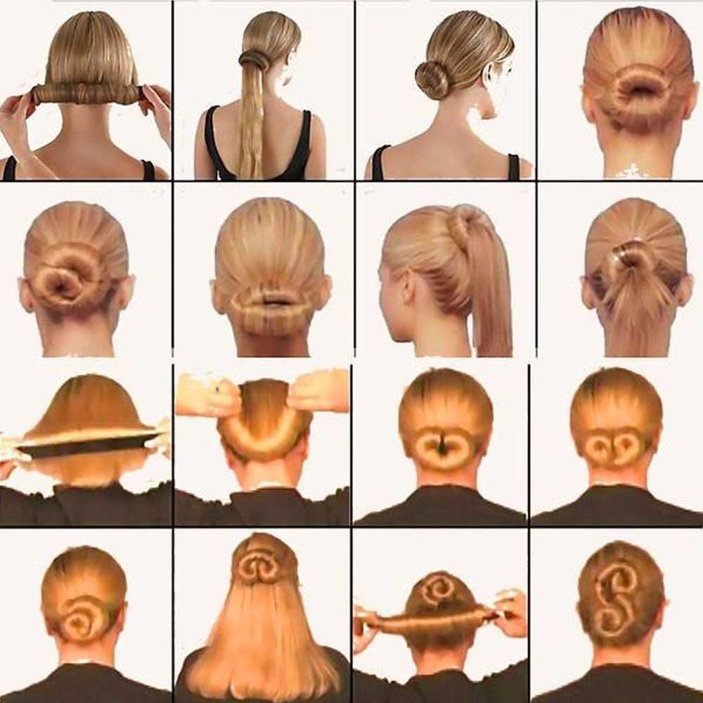 GadinFashion™ Hair Bun Maker & Twist Bun Maker Tool - Magic Clip Hair Accessories for Women & Girls (Pack of 2) - Perfect for Updos, Ponytails & Quick Hairstyles at Home or On-the-Go