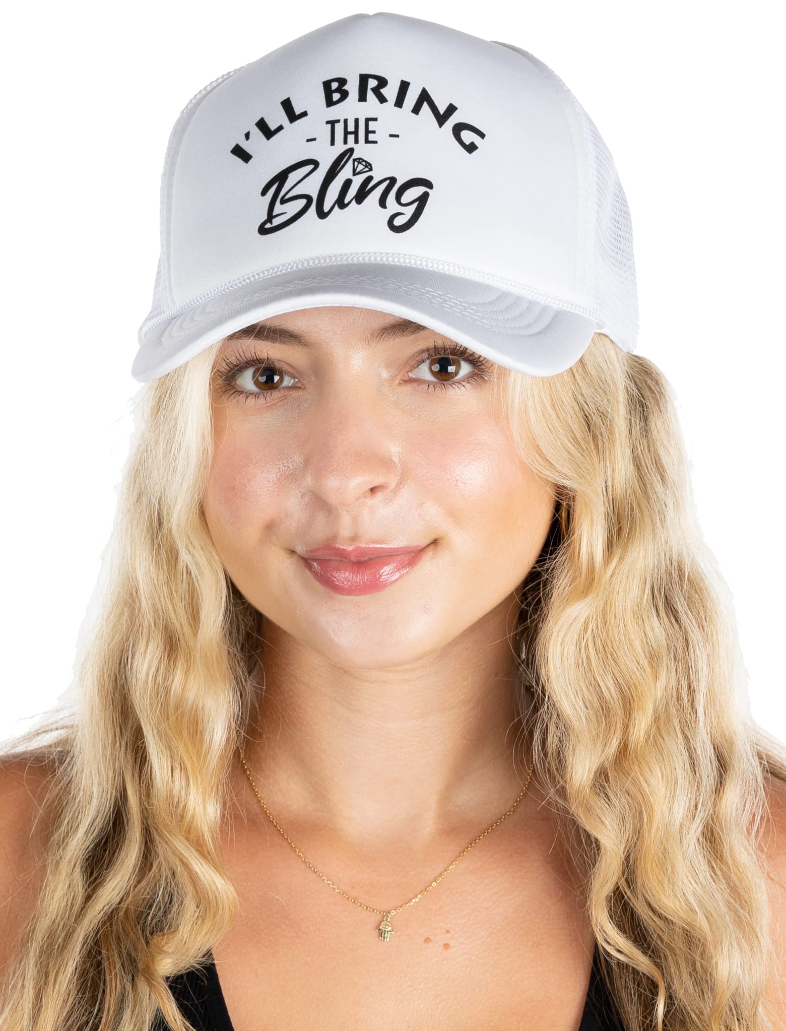 Funky Junque Bride-to-Be Bachelorette Party Foam Trucker Snapback Hat | Women's Wedding Party Accessories | Perfect for Bachelorette Parties, Bridal Showers & Girls' Night Out