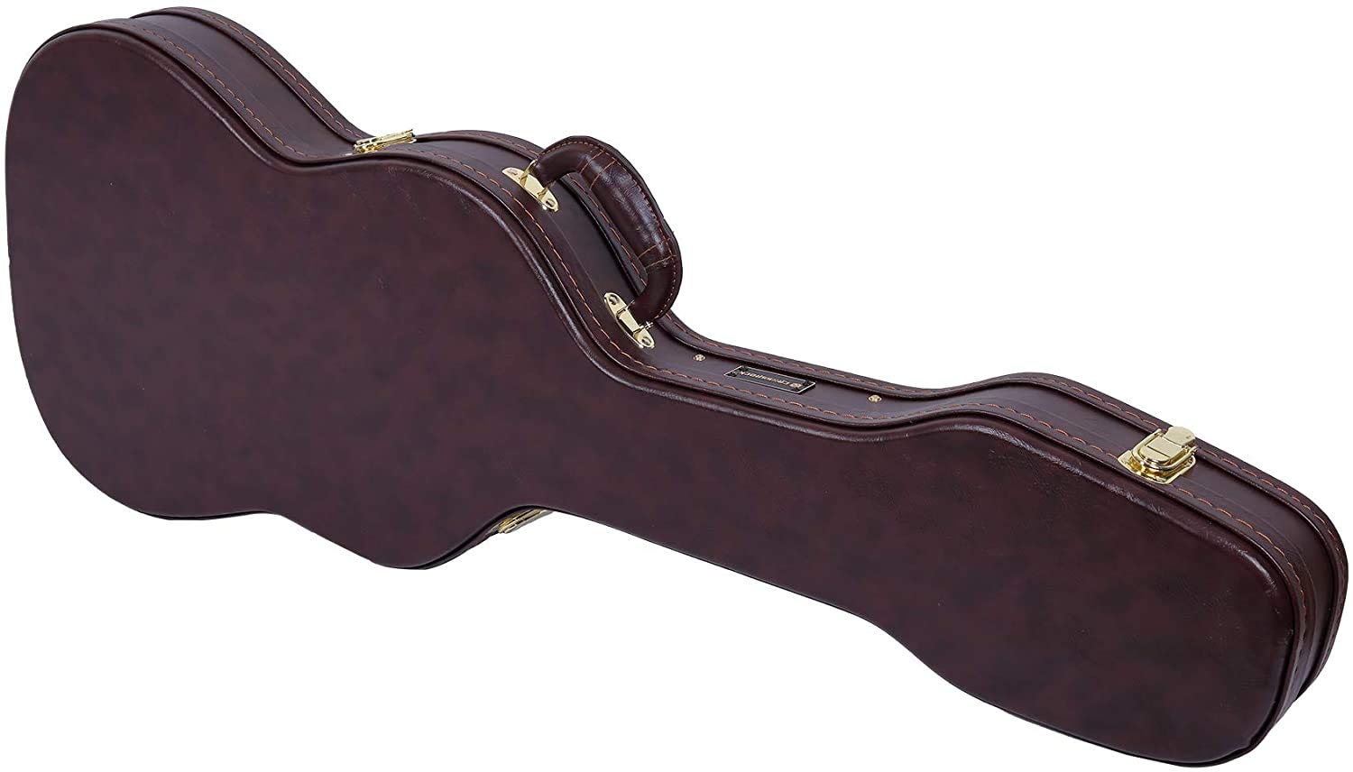 Crossrock CRW620STBR Electric Guitar Case - Fits Fender Telecaster & Stratocaster Style Guitars, Durable Brown Hard Shell Case - Perfect for Gigging, Travel & Stage Performances
