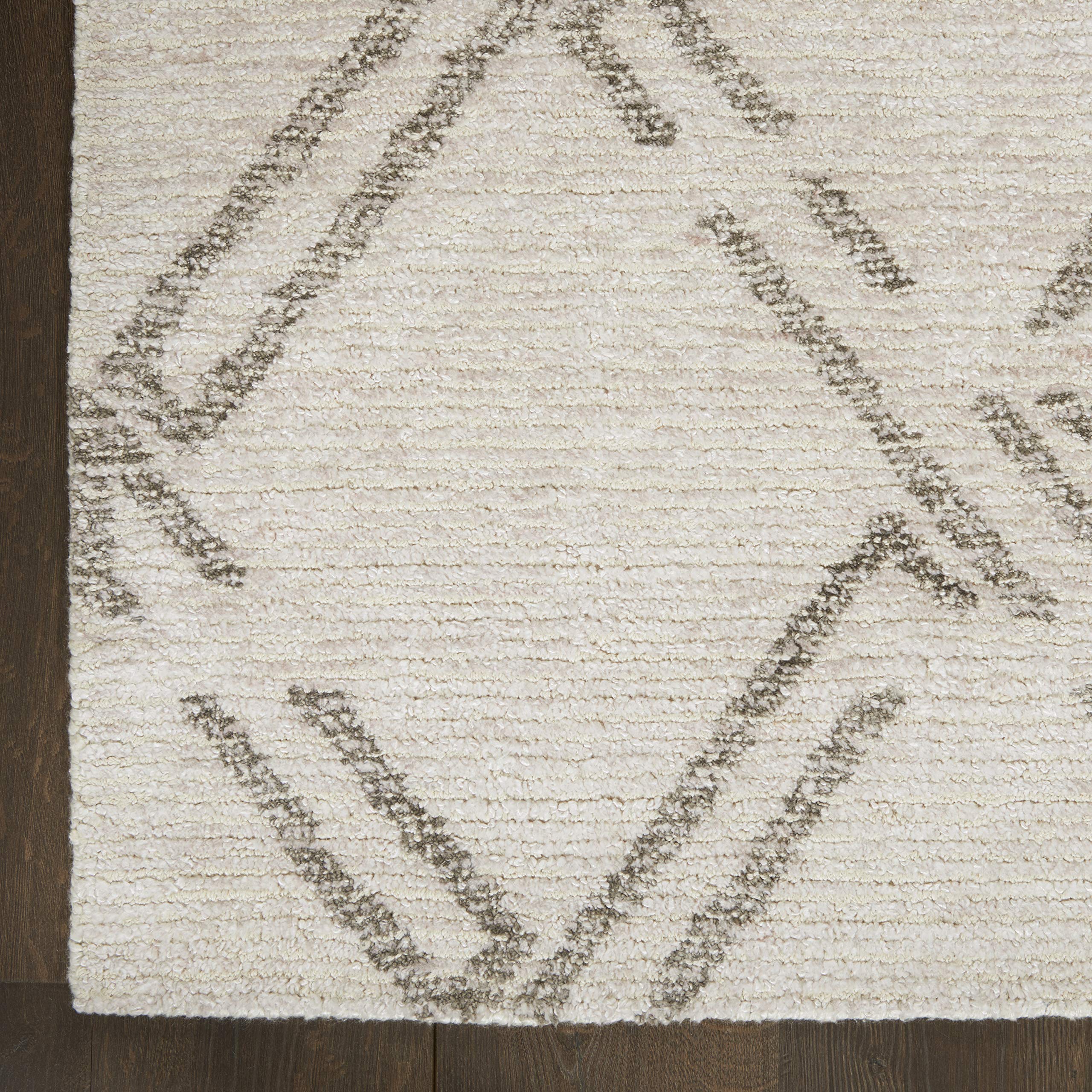 Nourison Venosa Modern Ivory/Grey 2'3