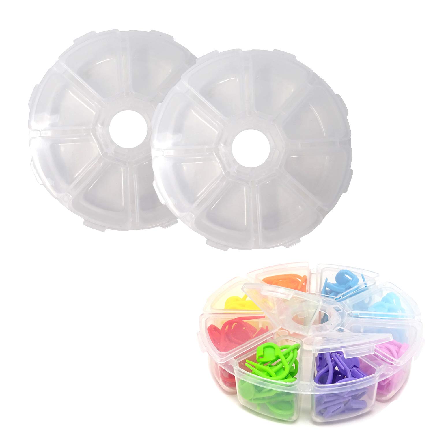 Honbay 2-Piece Plastic Storage Organizer Set - Jewelry Box, Fishing Tackle Box & Pill Case | Perfect for Home Organization, Craft Supplies & Travel Accessories
