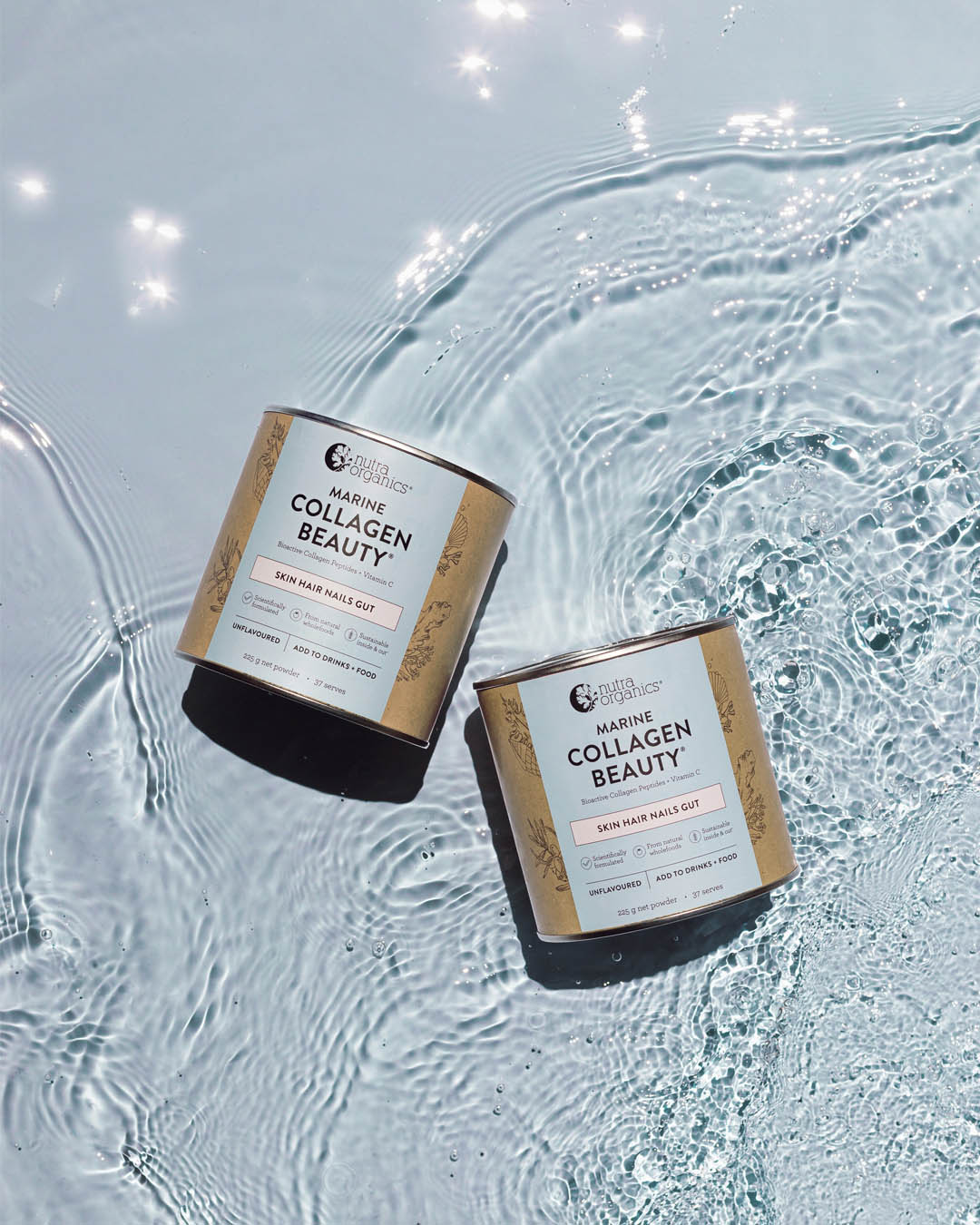 Premium Marine Collagen Peptides Powder for Skin, Hair & Nail Health - Anti-Aging Supplement for Women & Men - Supports Hydration & Elasticity - Perfect for Smoothies, Coffee & Beauty Routines