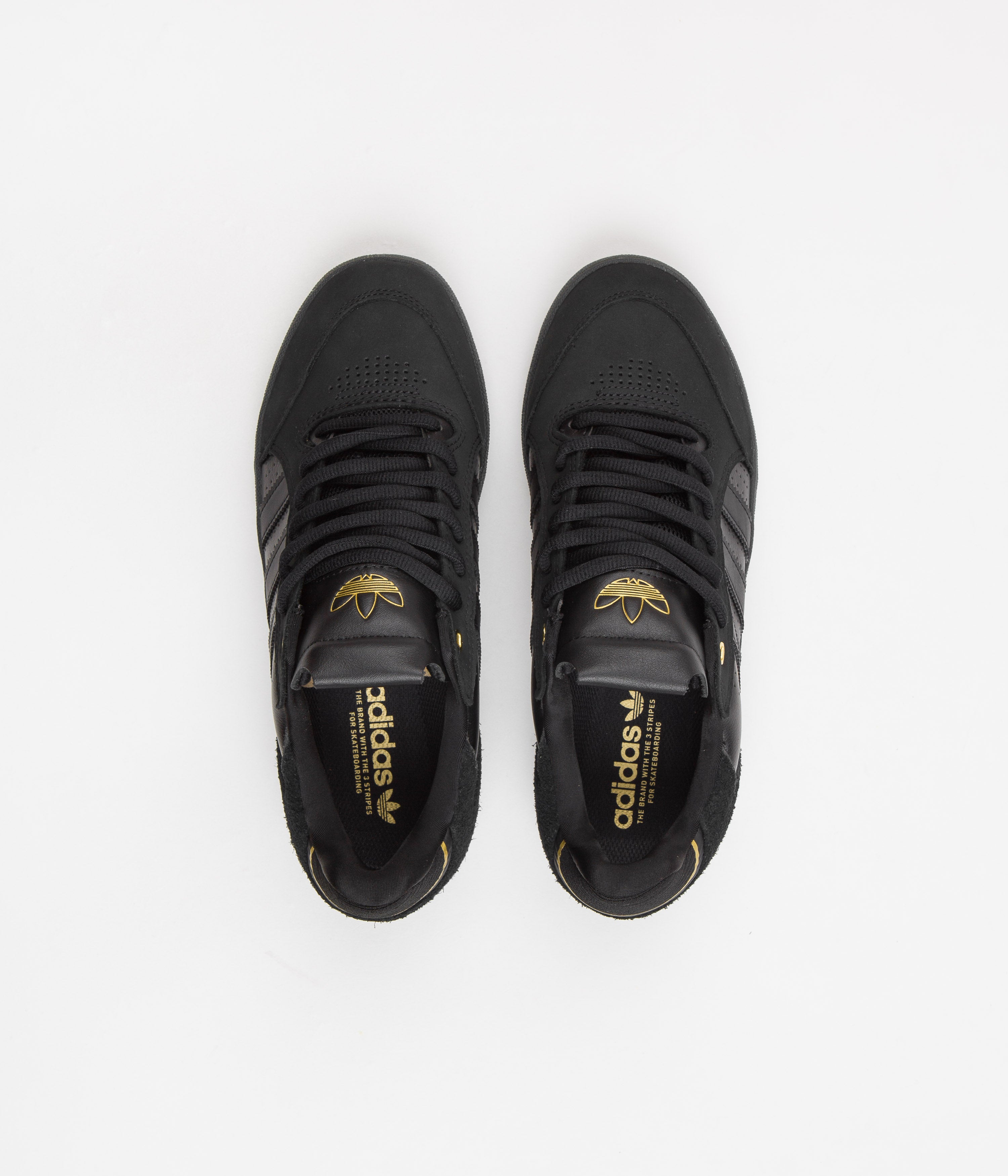 Adidas Tyshawn Low Sneakers for Men - Core Black/Gold Metallic Basketball Shoes | Lightweight Comfort for Casual Wear & Street Style