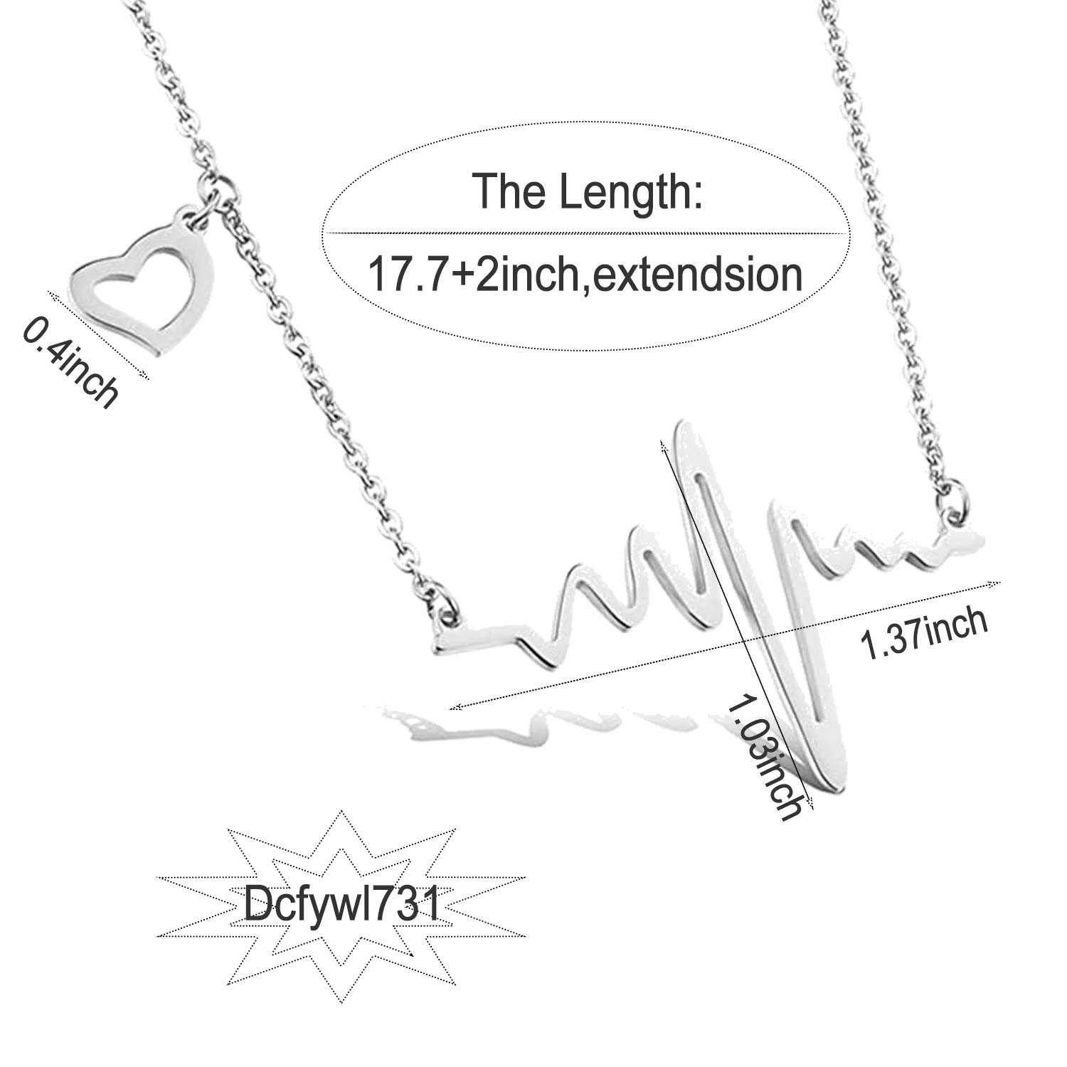 Personalized Nurse Necklace for Women - Engraved Initial Nursing Graduation Gift for Her, Nurse Appreciation Present, Unique Nurses Week Gift Idea - Perfect for Nursing School Graduation, Clinicals & Night Shifts
