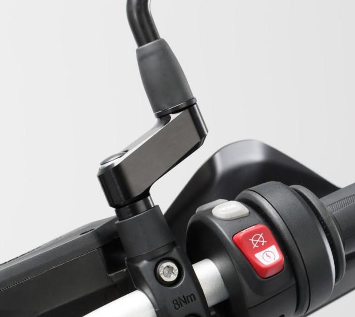 SW Motech BMW R1250GS & R1200GS WC (2013+) Motorcycle Mirror Extensions - Improve Visibility & Safety for Adventure Riding