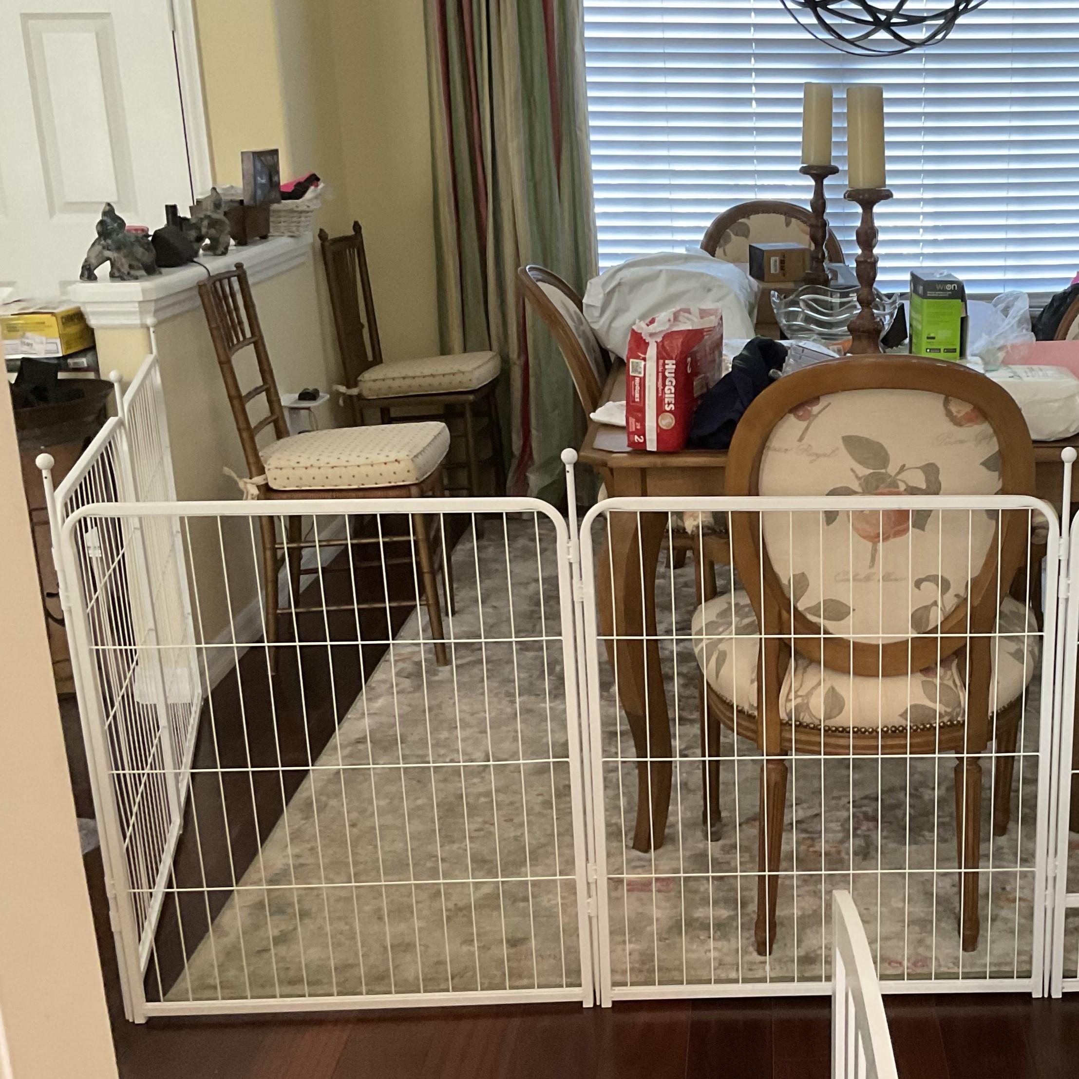 Homeplus Indoor Dog Playpen - Portable Pet Fence for Small & Medium Dogs - Perfect for Puppy Training, Home Safety & Apartment Living